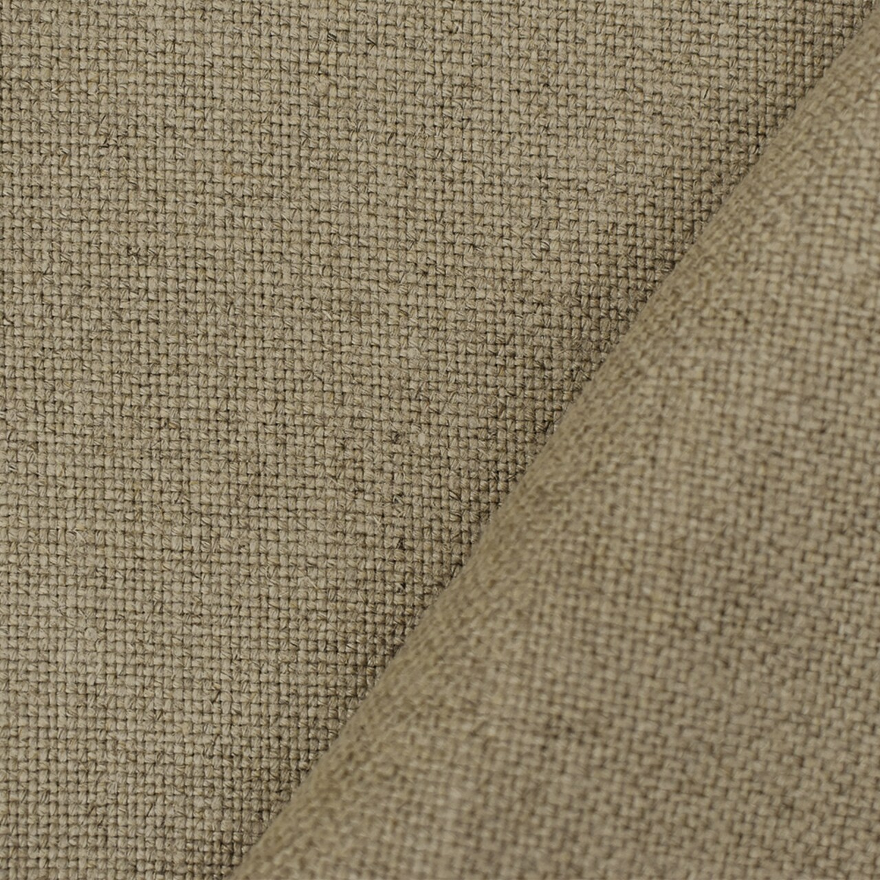 Natural Beige Moygashel Solid Woven Irish Linen Home Decorating Fabric By the Yard